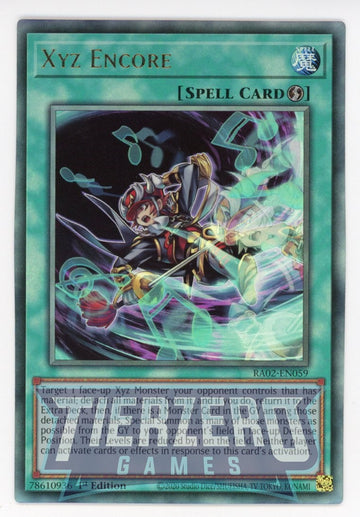 RA02-EN059 - Xyz Encore (PUR) - Ultimate Rare - 25th Anniversary Rarity Collection II