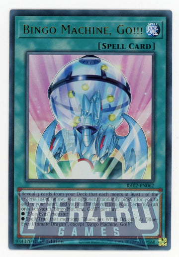 RA02-EN062 - Bingo Machine, Go!!! - Ultra Rare - 25th Anniversary Rarity Collection II