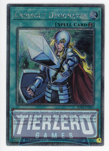 RA02-EN063 - Crossout Designator - Platinum Secret Rare - 25th Anniversary Rarity Collection II