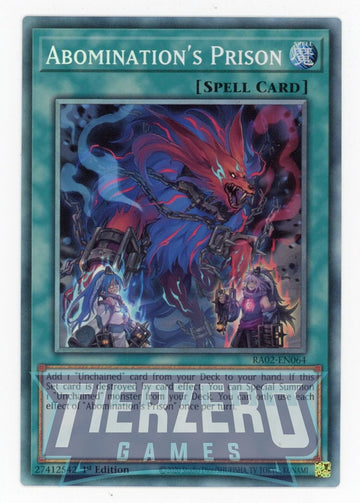 RA02-EN064 - Abomination's Prison (PCR) - Collector's Rare - 25th Anniversary Rarity Collection II