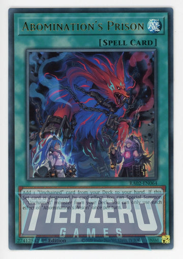 RA02-EN064 - Abomination's Prison (UR) - Ultra Rare - 25th Anniversary Rarity Collection II