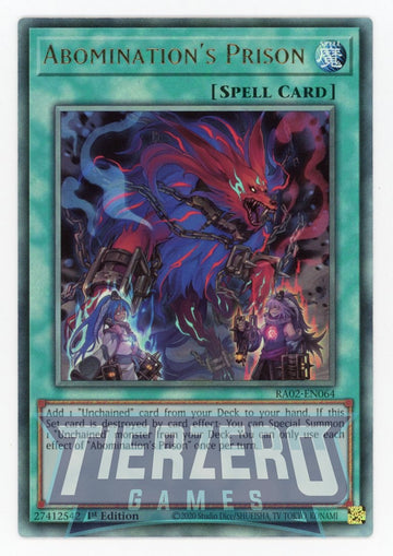 RA02-EN064 - Abomination's Prison (PUR) - Ultimate Rare - 25th Anniversary Rarity Collection II