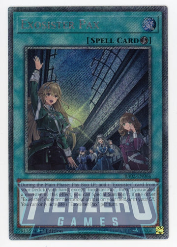 RA02-EN066 - Exosister Pax - Platinum Secret Rare - 25th Anniversary Rarity Collection II