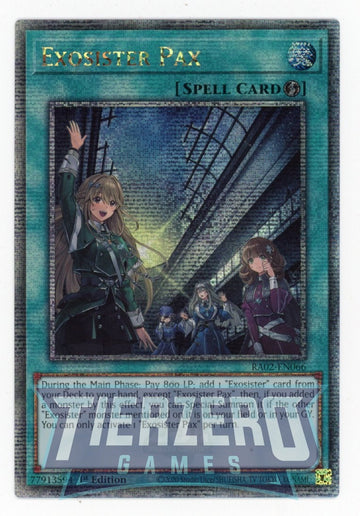 RA02-EN066 - Exosister Pax - Quarter Century Secret Rare - 25th Anniversary Rarity Collection II