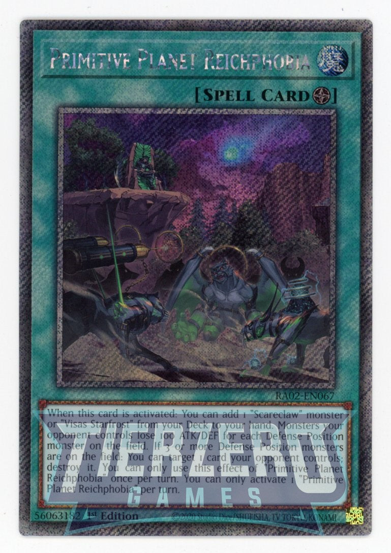 RA02-EN067 - Primitive Planet Reichphobia - Platinum Secret Rare - - Rarity Collection 2