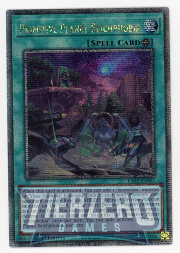 RA02-EN067 - Primitive Planet Reichphobia - Quarter Century Secret Rare - 25th Anniversary Rarity Collection II