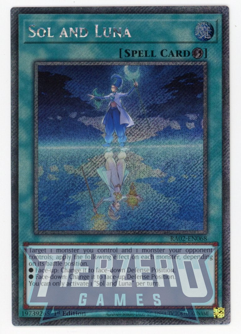 RA02-EN068 - Sol and Luna - Platinum Secret Rare - - Rarity Collection 2