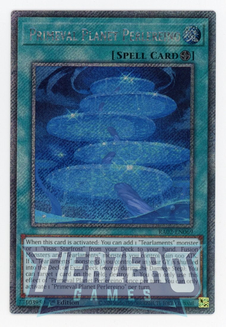 RA02-EN069 - Primeval Planet Perlereino - Platinum Secret Rare - - Rarity Collection 2