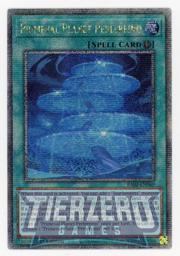 RA02-EN069 - Primeval Planet Perlereino - Quarter Century Secret Rare - - Rarity Collection 2