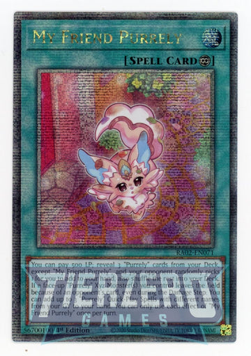 RA02-EN071 - My Friend Purrely - Platinum Secret Rare