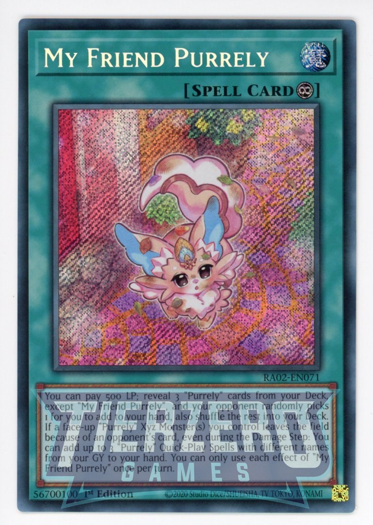 RA02-EN071 - My Friend Purrely - Secret Rare - - Rarity Collection 2