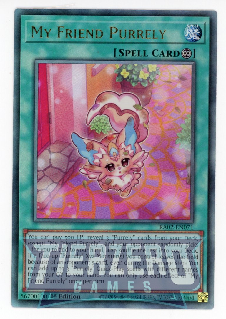 RA02-EN071 - My Friend Purrely - Platinum Secret Rare - 25th Anniversa