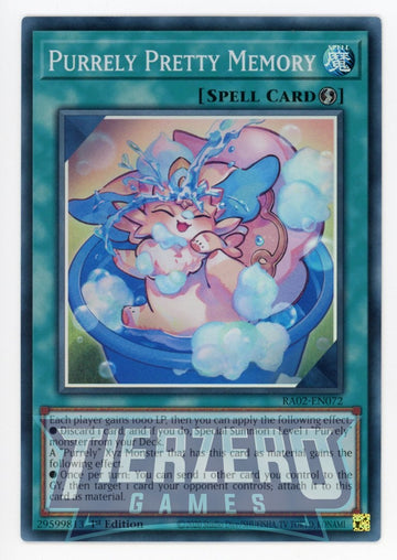 RA02-EN072 - Purrely Pretty Memory - Super Rare - 25th Anniversary Rarity Collection II