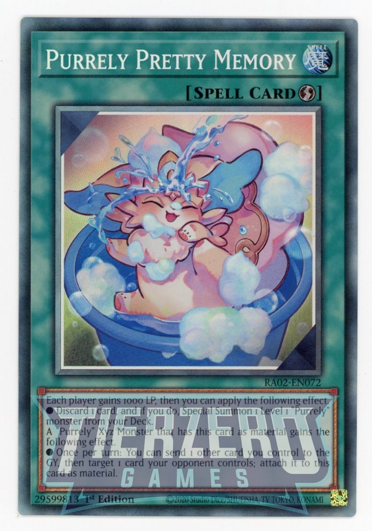 RA02-EN072 - Purrely Pretty Memory - Collector's Rare - - Rarity Colle