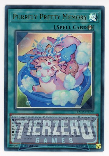 RA02-EN072 - Purrely Pretty Memory - Secret Rare