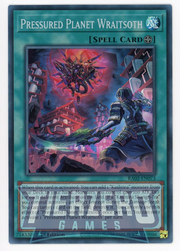 RA02-EN073 - Pressured Planet Wraitsoth - Super Rare - 25th Anniversary Rarity Collection II