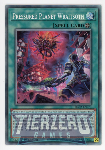 RA02-EN073 - Pressured Planet Wraitsoth (PCR) - Collector's Rare - 25th Anniversary Rarity Collection II
