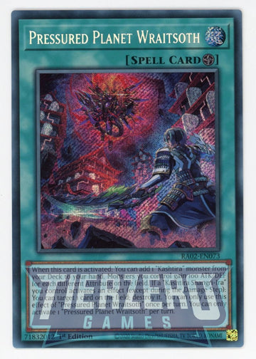 RA02-EN073 - Pressured Planet Wraitsoth - Secret Rare - 25th Anniversary Rarity Collection II