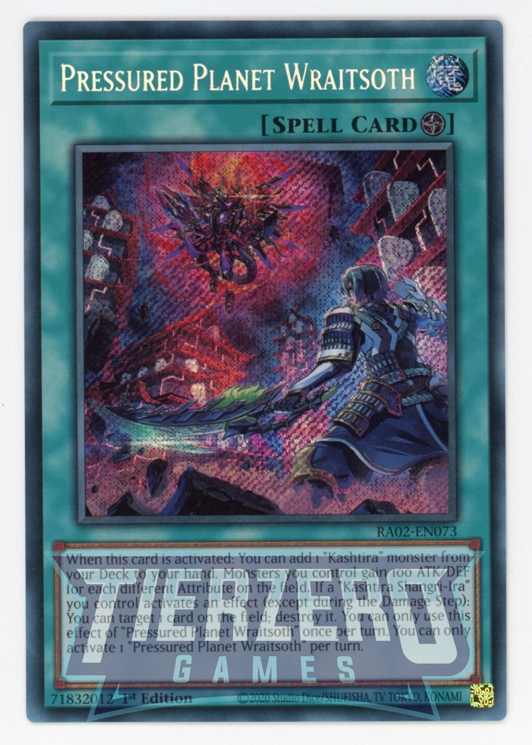 RA02-EN073 - Pressured Planet Wraithsoth - Secret Rare - - Rarity Collection 2