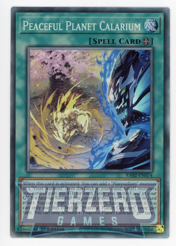 RA02-EN074 - Peaceful Planet Calarium - Collector's Rare - 25th Anniversary Rarity Collection II