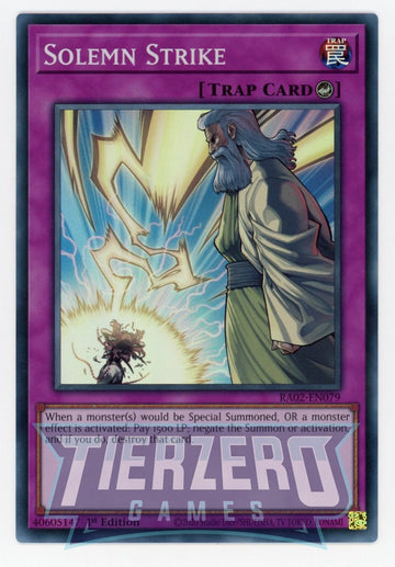 RA02-EN079 - Solemn Strike - Super Rare - 25th Anniversary Rarity Collection II