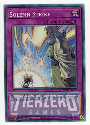 RA02-EN079 - Solemn Strike - Collector's Rare - 25th Anniversary Rarity Collection II