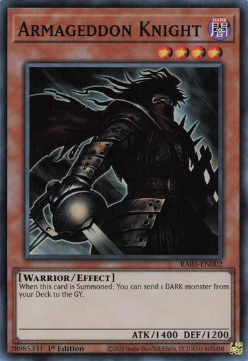 RA03-EN002 - Armageddon Knight - Super Rare - Quarter Century Bonanza