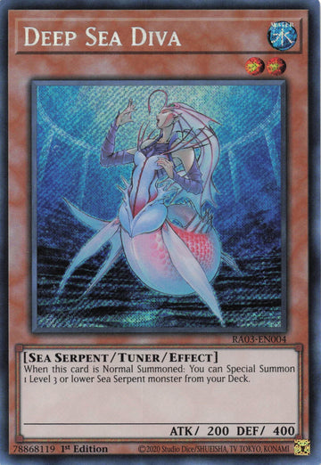RA03-EN004 - Deep Sea Diva - Secret Rare - Quarter Century Bonanza