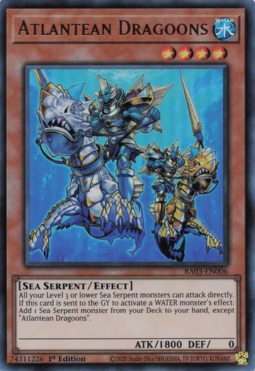 RA03-EN006 - Atlantean Dragoons - Ultra Rare - Quarter Century Bonanza