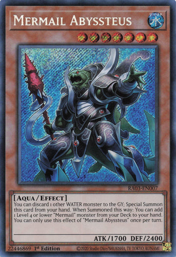 RA03-EN007 - Mermail Abyssteus - Secret Rare - Quarter Century Bonanza
