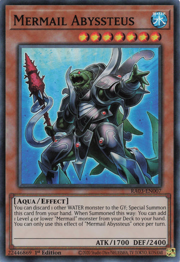 RA03-EN007 - Mermail Abyssteus - Super Rare - Quarter Century Bonanza