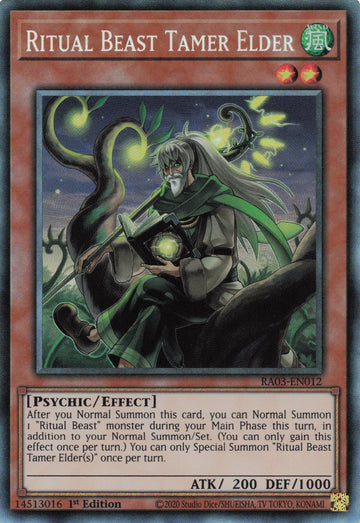 RA03-EN012 - Ritual Beast Tamer Elder - Collector's Rare - Quarter Century Bonanza