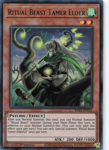 RA03-EN012 - Ritual Beast Tamer Elder - Ultra Rare - Quarter Century Bonanza