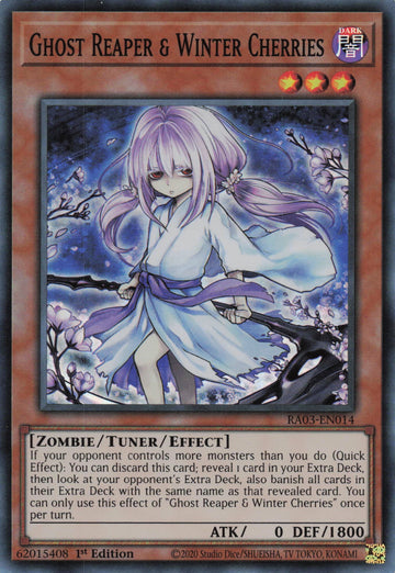 RA03-EN014 - Ghost Reaper & Winter Cherries (Alternate Art) - Super Rare - Quarter Century Bonanza