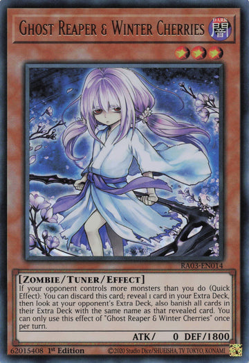 RA03-EN014 - Ghost Reaper & Winter Cherries (Alternate Art) - Ultra Rare - Quarter Century Bonanza