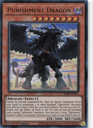 RA03-EN015 - Punishment Dragon - Ultra Rare - Quarter Century Bonanza