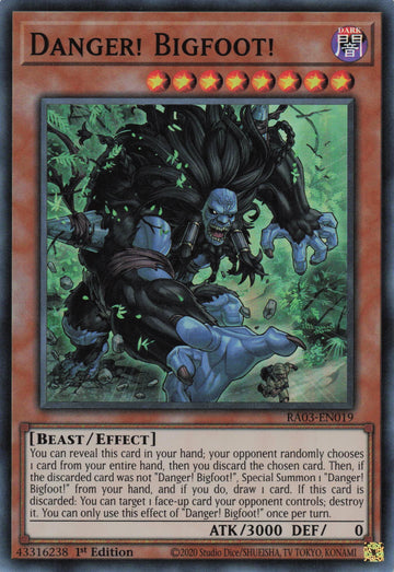 RA03-EN019 - Danger! Bigfoot! - Super Rare - Quarter Century Bonanza
