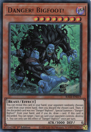 RA03-EN019 - Danger! Bigfoot! - Ultra Rare - Quarter Century Bonanza