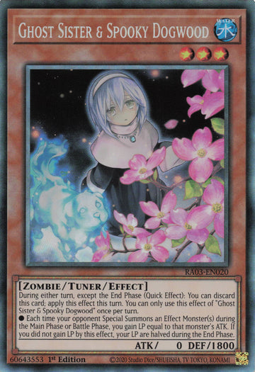 RA03-EN020 - Ghost Sister & Spooky Dogwood (Alternate Art) - Collector's Rare - Quarter Century Bonanza