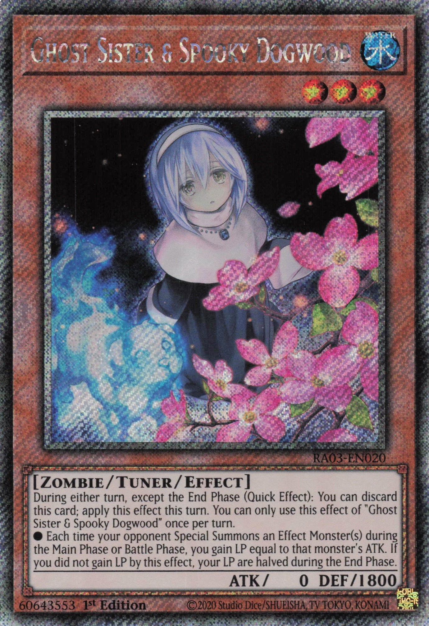 Ghost Sister & Spooky Dogwood RA03-EN020 - Quarter Century Secret Rare -