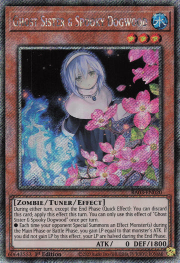 RA03-EN020 - Ghost Sister & Spooky Dogwood - Quarter Century Secret Rare - Quarter Century Bonanza