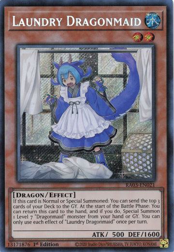 RA03-EN021 - Laundry Dragonmaid - Secret Rare - Quarter Century Bonanza