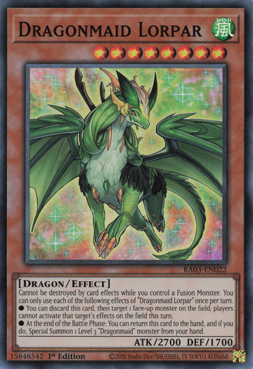 RA03-EN022 - Dragonmaid Lorpar - Super Rare - Quarter Century Bonanza