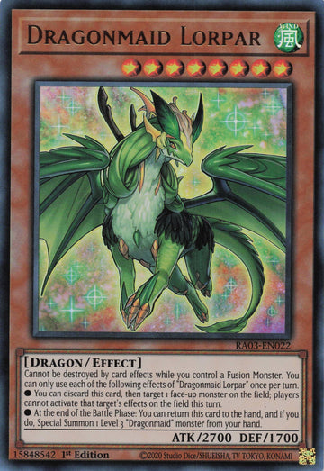 RA03-EN022 - Dragonmaid Lorpar - Ultra Rare - Quarter Century Bonanza