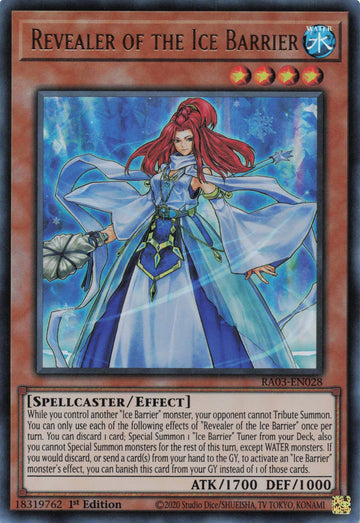 RA03-EN028 - Revealer of the Ice Barrier - Ultra Rare - Quarter Century Bonanza
