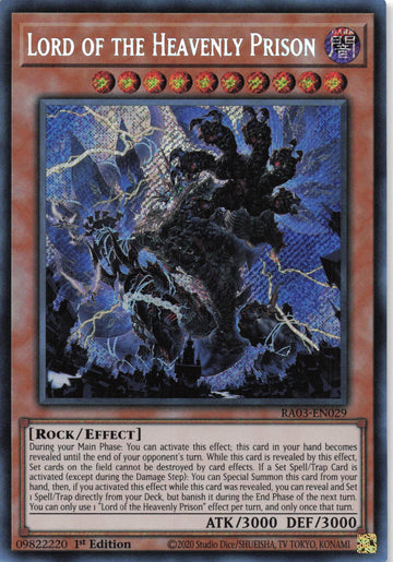 RA03-EN029 - Lord of the Heavenly Prison - Secret Rare - Quarter Century Bonanza
