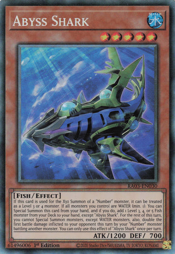 RA03-EN030 - Abyss Shark - Collector's Rare - Quarter Century Bonanza