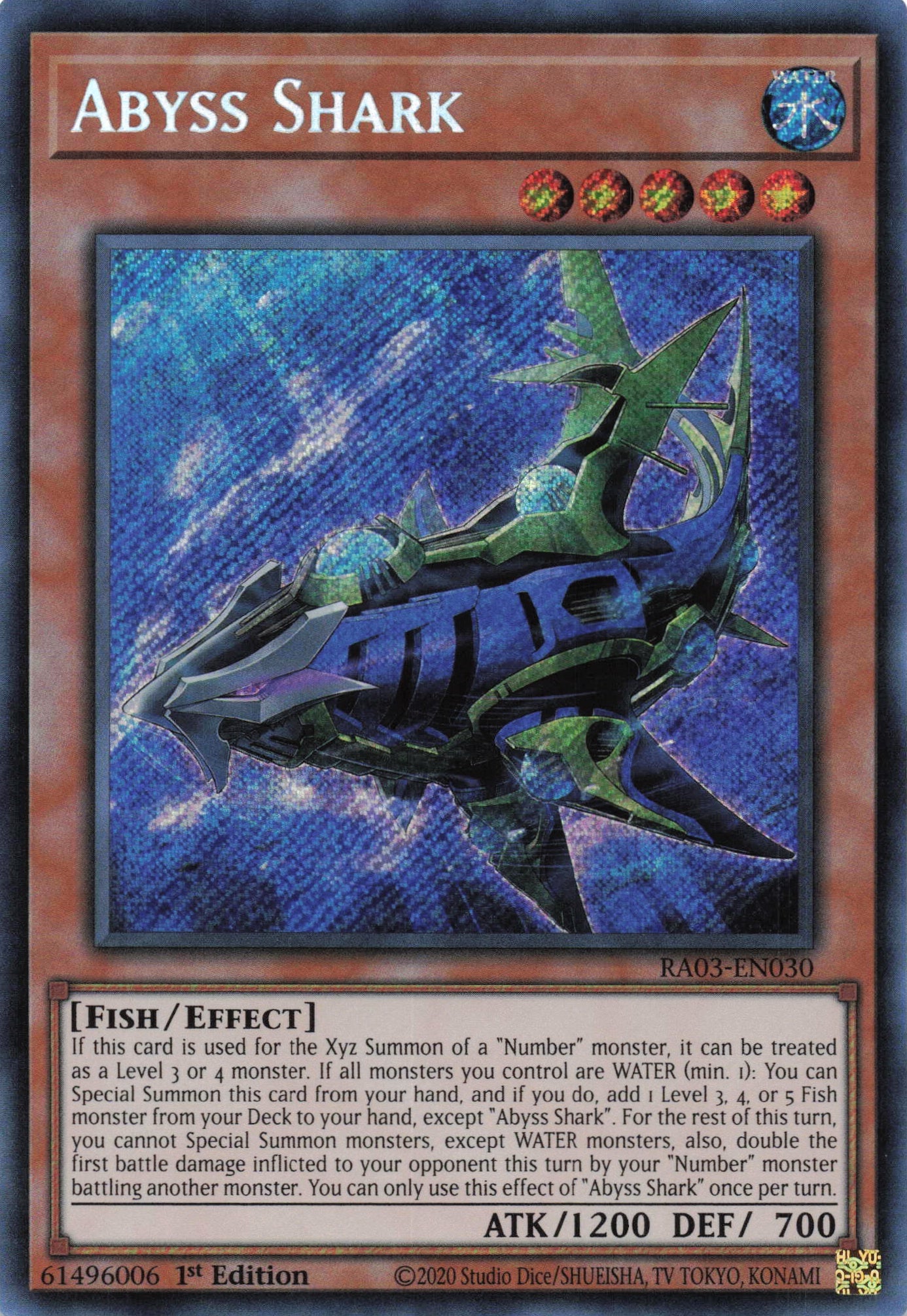 Abyss Shark RA03-EN030 - - Secret Rare - -