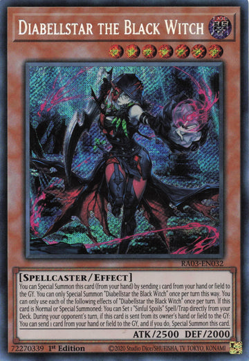 RA03-EN032 - Diabellstar the Black Witch - Secret Rare - Quarter Century Bonanza