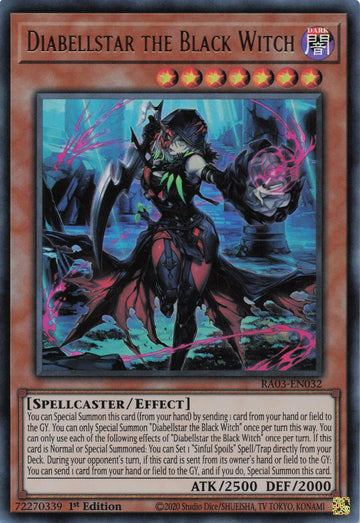 RA03-EN032 - Diabellstar the Black Witch - Ultra Rare - Quarter Century Bonanza